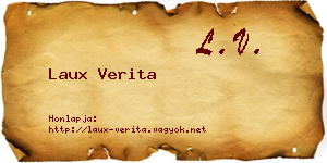 Laux Verita névjegykártya